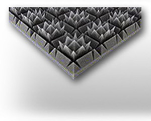 Pyramiden Schaumstoff 100x50x3cm Akustik Schaumstoff Schall Dämmung Öko Tex 100 