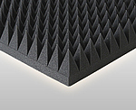 Akustikschaumstoff 4 x ca Noppenschaumstoff Pyramidenschaumstoff 50x50x3cm 1 m/² Weiss ca