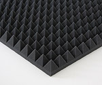 Pyramidenschaumstoff SELBSTKLEBEND TYP 50x50x6 (Hell Grau)  Akustikschaumstoff Schalldämmmatten zur effektiven Akustik Dämmung